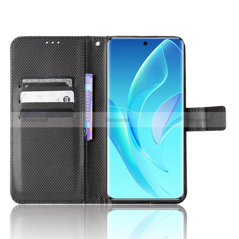 Leather Case Stands Flip Cover Holder BY1 for Huawei Honor 60 Pro 5G