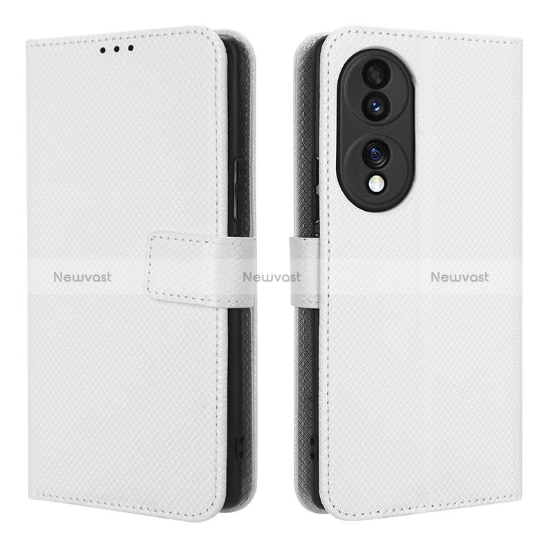 Leather Case Stands Flip Cover Holder BY1 for Huawei Honor 70 5G