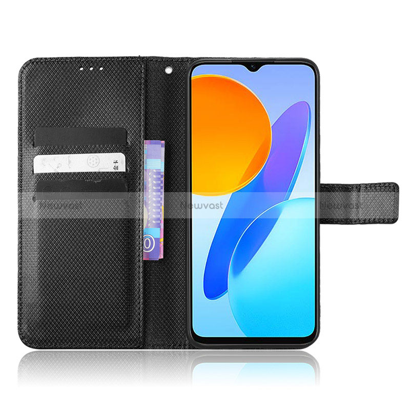 Leather Case Stands Flip Cover Holder BY1 for Huawei Honor 70 Lite 5G