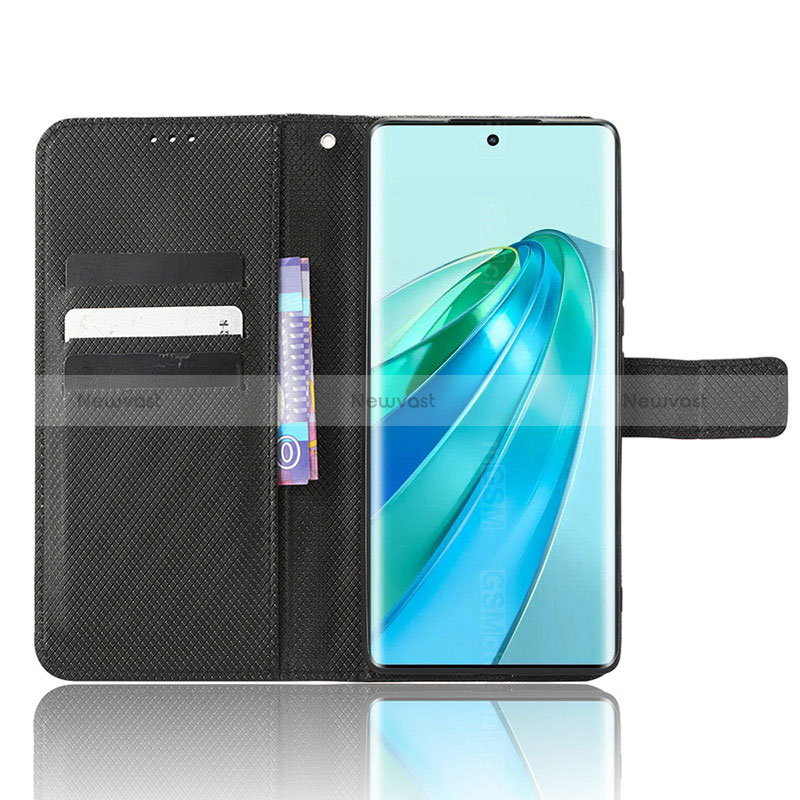 Leather Case Stands Flip Cover Holder BY1 for Huawei Honor Magic5 Lite 5G