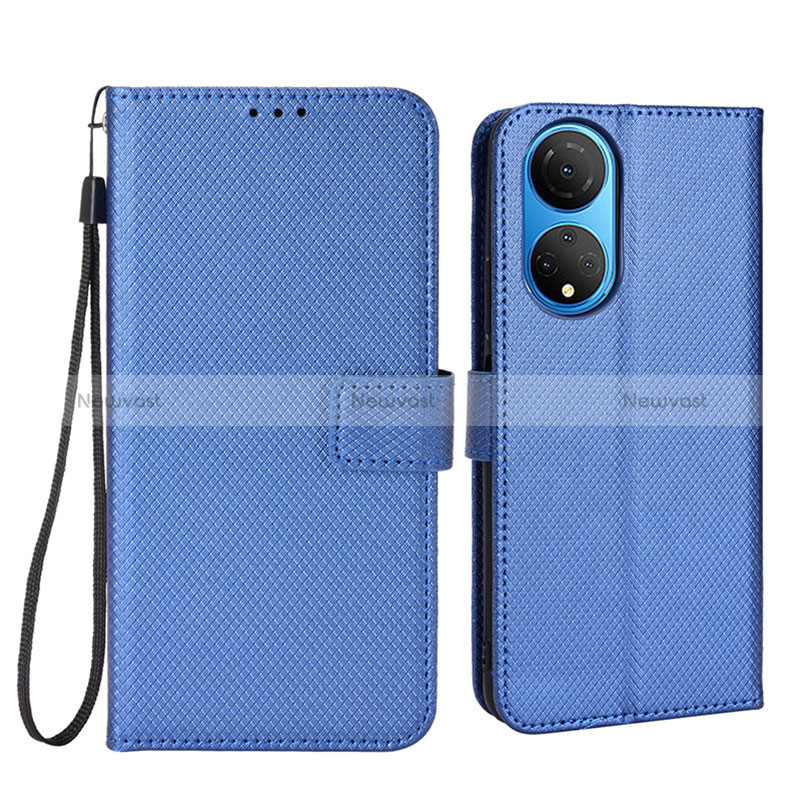 Leather Case Stands Flip Cover Holder BY1 for Huawei Honor X7