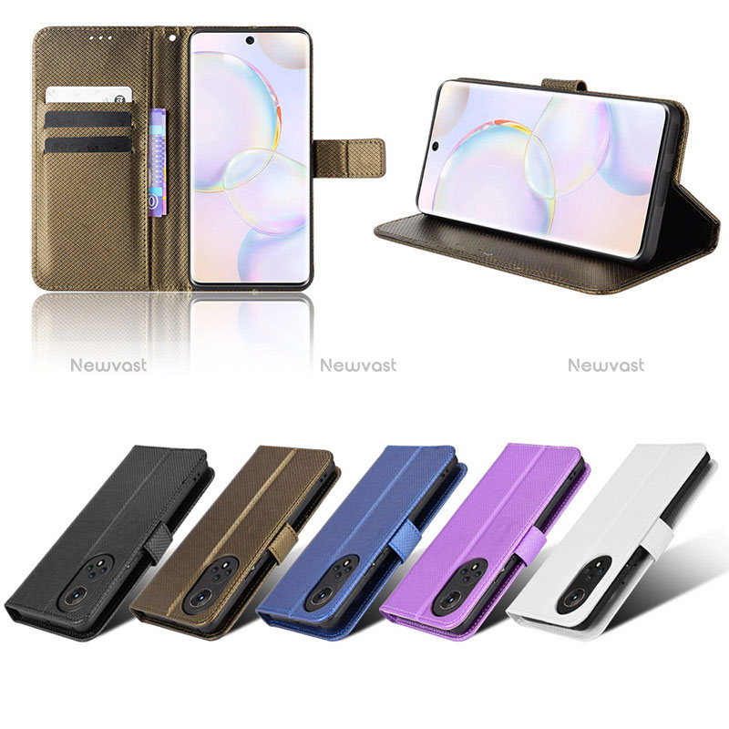 Leather Case Stands Flip Cover Holder BY1 for Huawei Nova 9