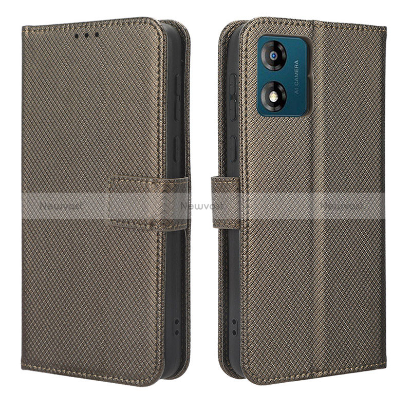 Leather Case Stands Flip Cover Holder BY1 for Motorola Moto E13