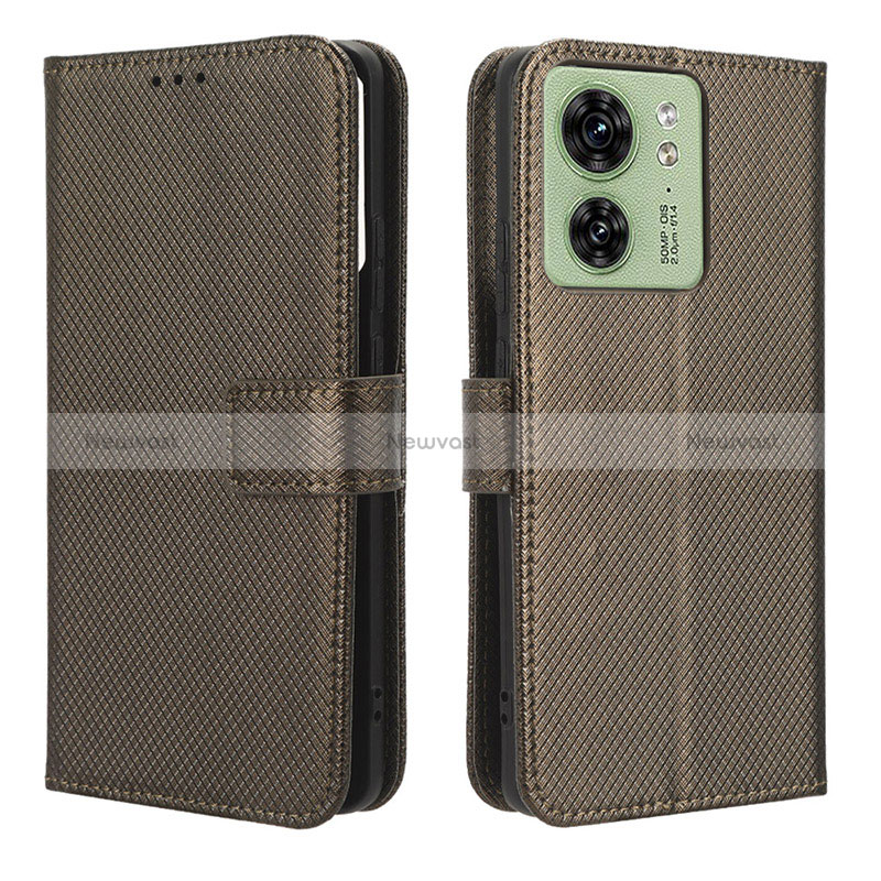 Leather Case Stands Flip Cover Holder BY1 for Motorola Moto Edge 40 5G