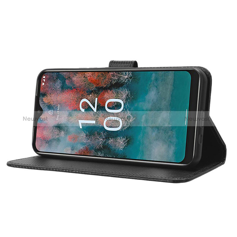 Leather Case Stands Flip Cover Holder BY1 for Nokia C12