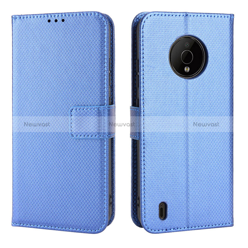 Leather Case Stands Flip Cover Holder BY1 for Nokia C200