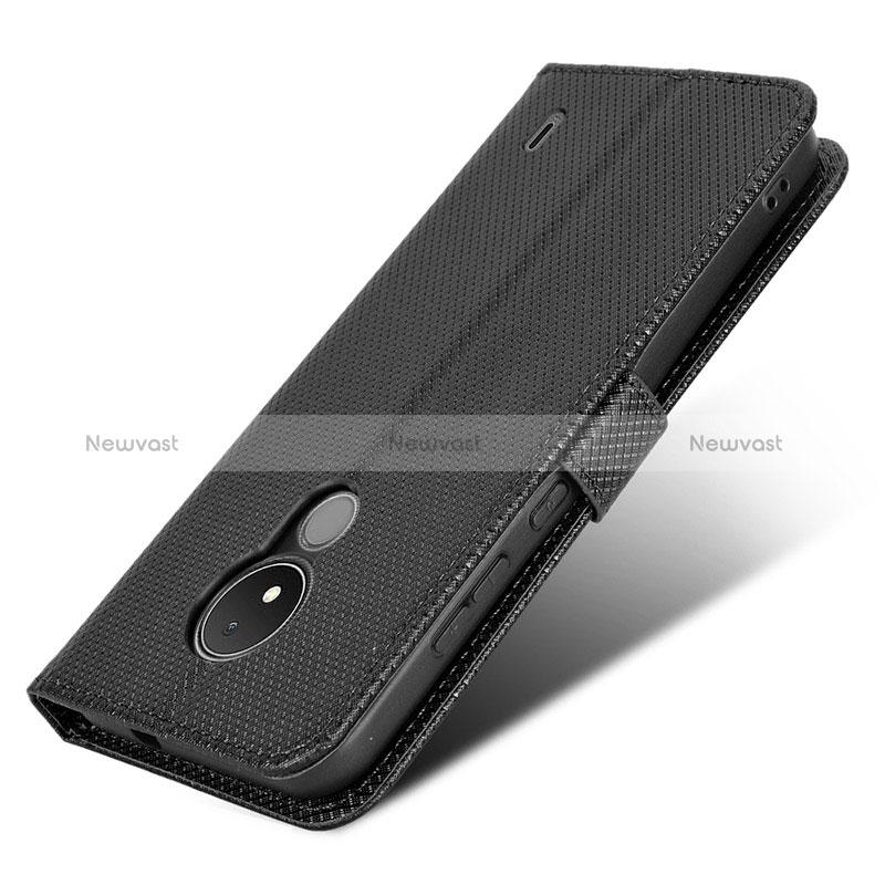 Leather Case Stands Flip Cover Holder BY1 for Nokia C21