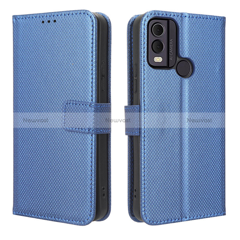 Leather Case Stands Flip Cover Holder BY1 for Nokia C22