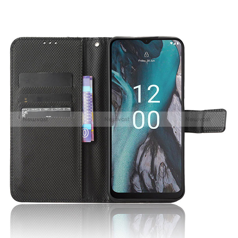 Leather Case Stands Flip Cover Holder BY1 for Nokia C22