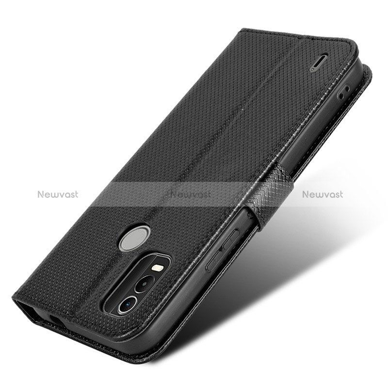 Leather Case Stands Flip Cover Holder BY1 for Nokia G11 Plus