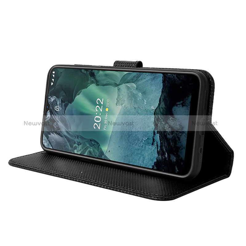 Leather Case Stands Flip Cover Holder BY1 for Nokia G21