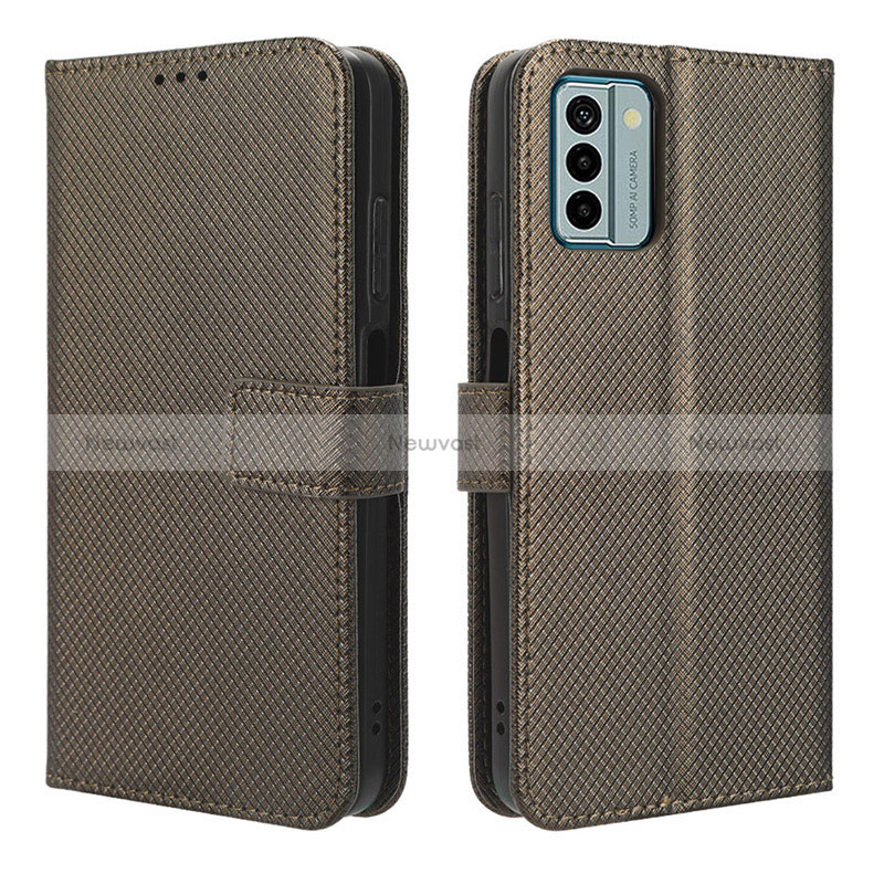 Leather Case Stands Flip Cover Holder BY1 for Nokia G22