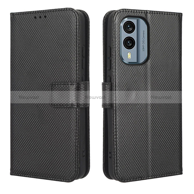 Leather Case Stands Flip Cover Holder BY1 for Nokia X30 5G