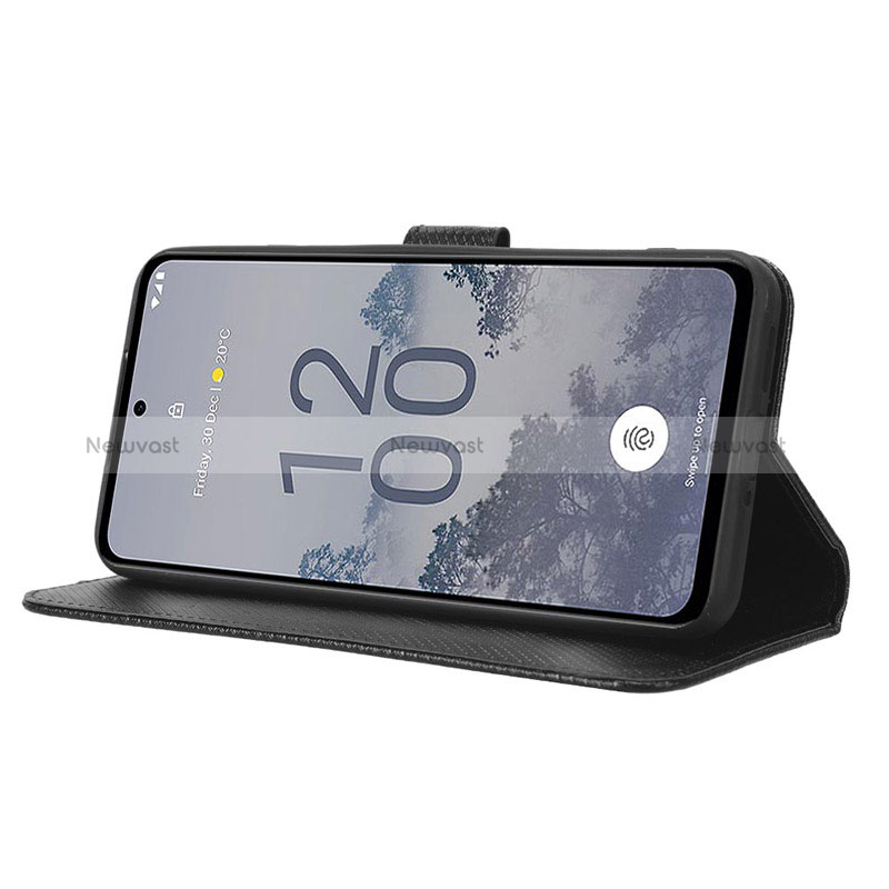 Leather Case Stands Flip Cover Holder BY1 for Nokia X30 5G