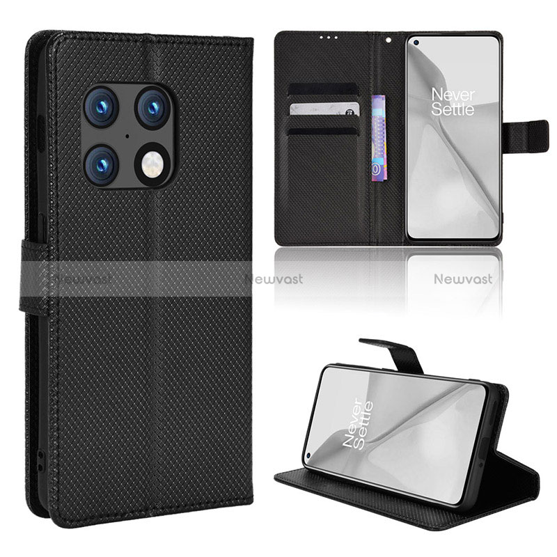 Leather Case Stands Flip Cover Holder BY1 for OnePlus 10 Pro 5G