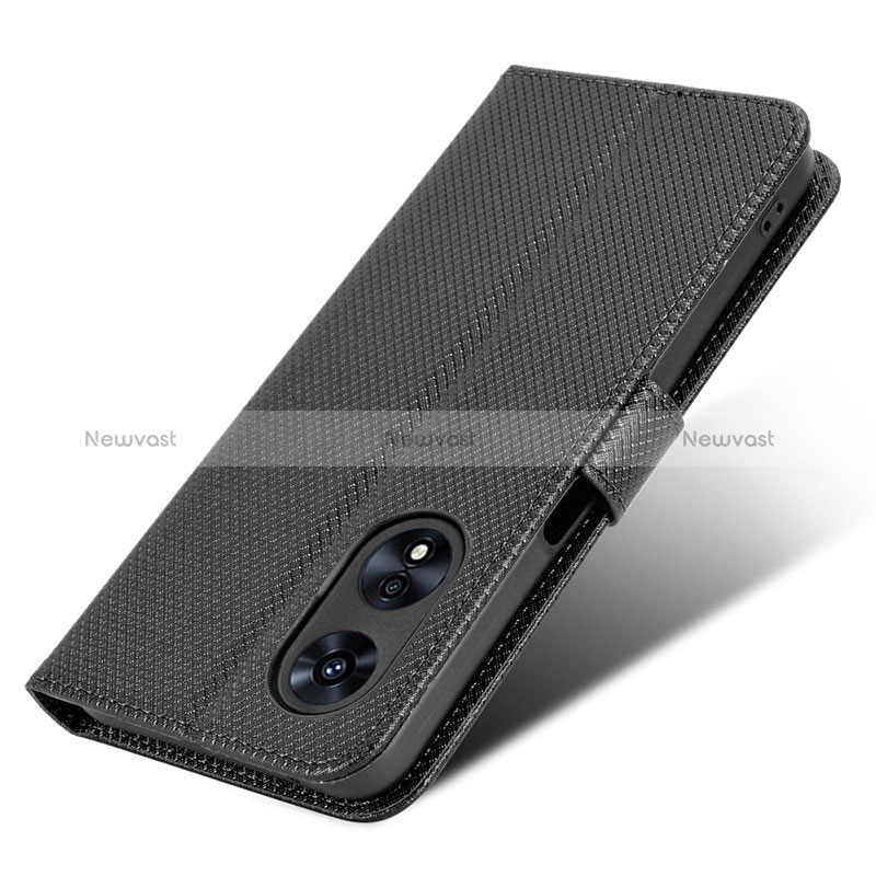 Leather Case Stands Flip Cover Holder BY1 for Oppo A1 5G