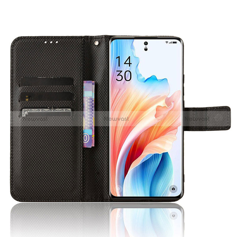 Leather Case Stands Flip Cover Holder BY1 for Oppo A2 Pro 5G