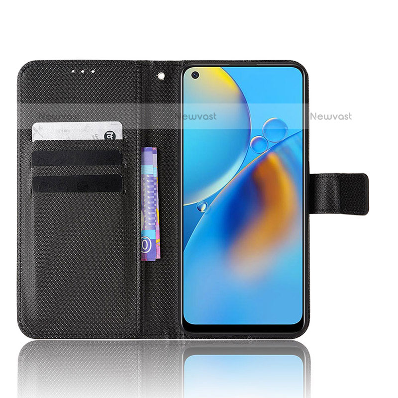 Leather Case Stands Flip Cover Holder BY1 for Oppo A74 4G