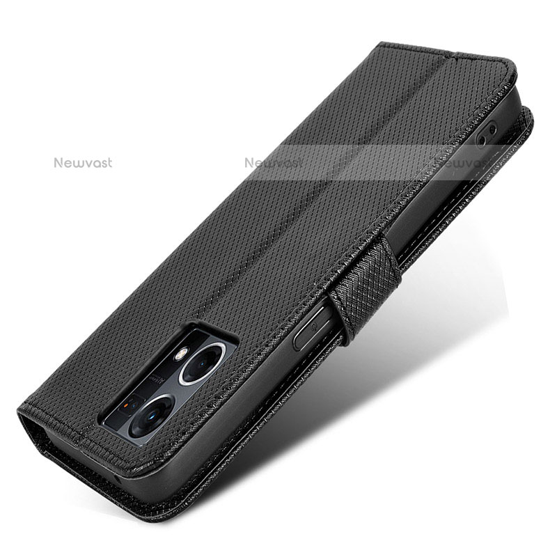 Leather Case Stands Flip Cover Holder BY1 for Oppo F21 Pro 4G