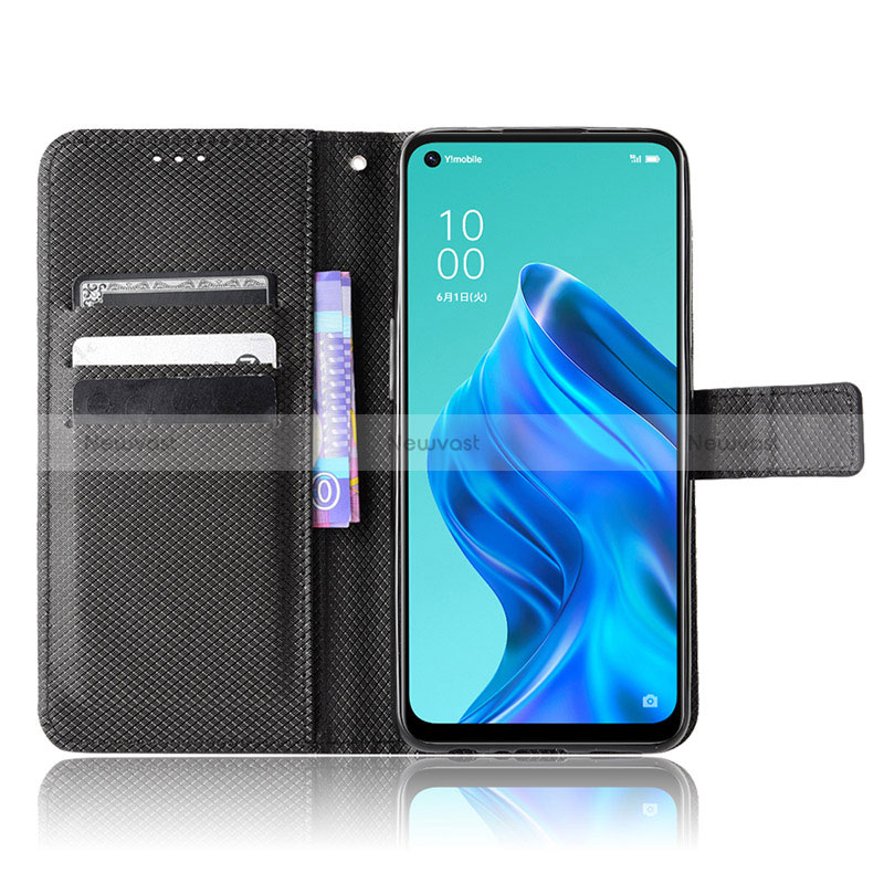 Leather Case Stands Flip Cover Holder BY1 for Oppo Reno5 A