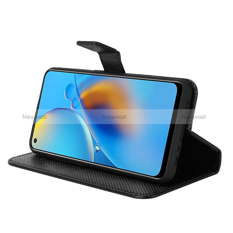 Leather Case Stands Flip Cover Holder BY1 for Oppo Reno6 Lite