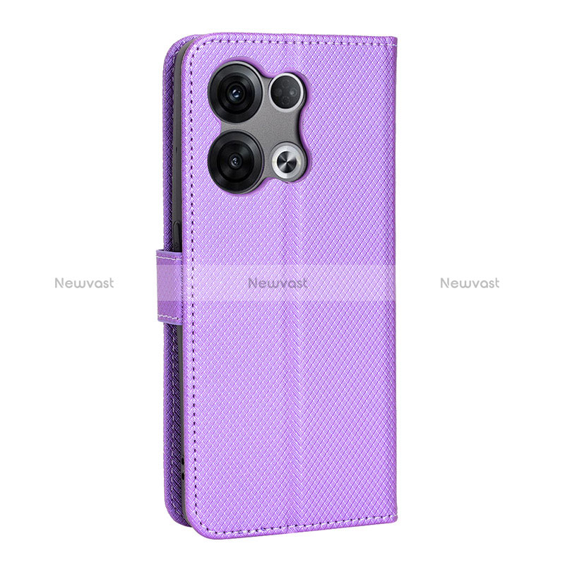 Leather Case Stands Flip Cover Holder BY1 for Oppo Reno8 Pro+ Plus 5G