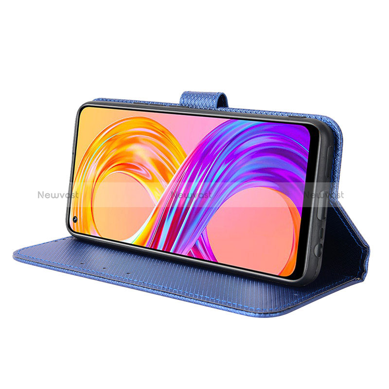 Leather Case Stands Flip Cover Holder BY1 for Realme 8 Pro