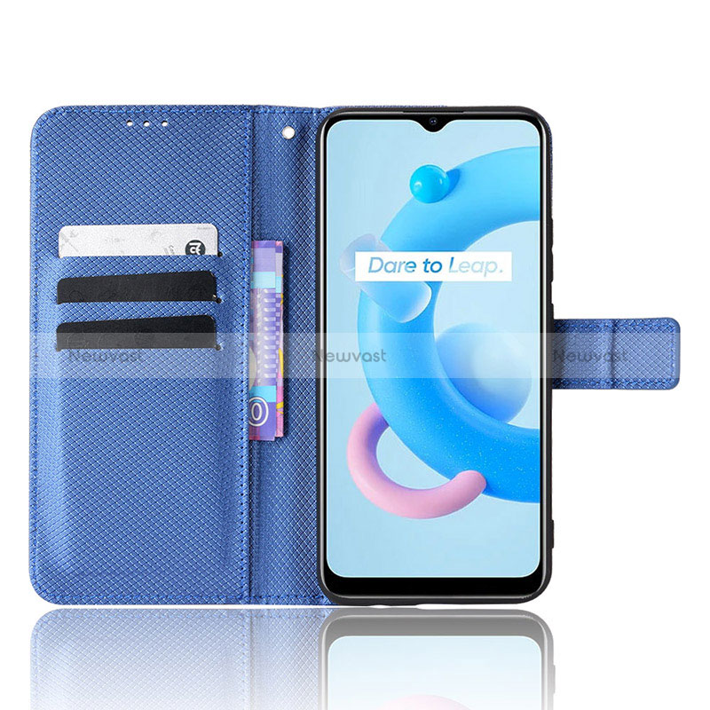 Leather Case Stands Flip Cover Holder BY1 for Realme C20A