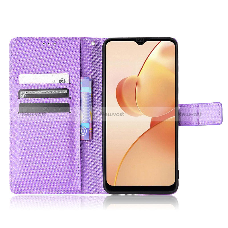 Leather Case Stands Flip Cover Holder BY1 for Realme C31