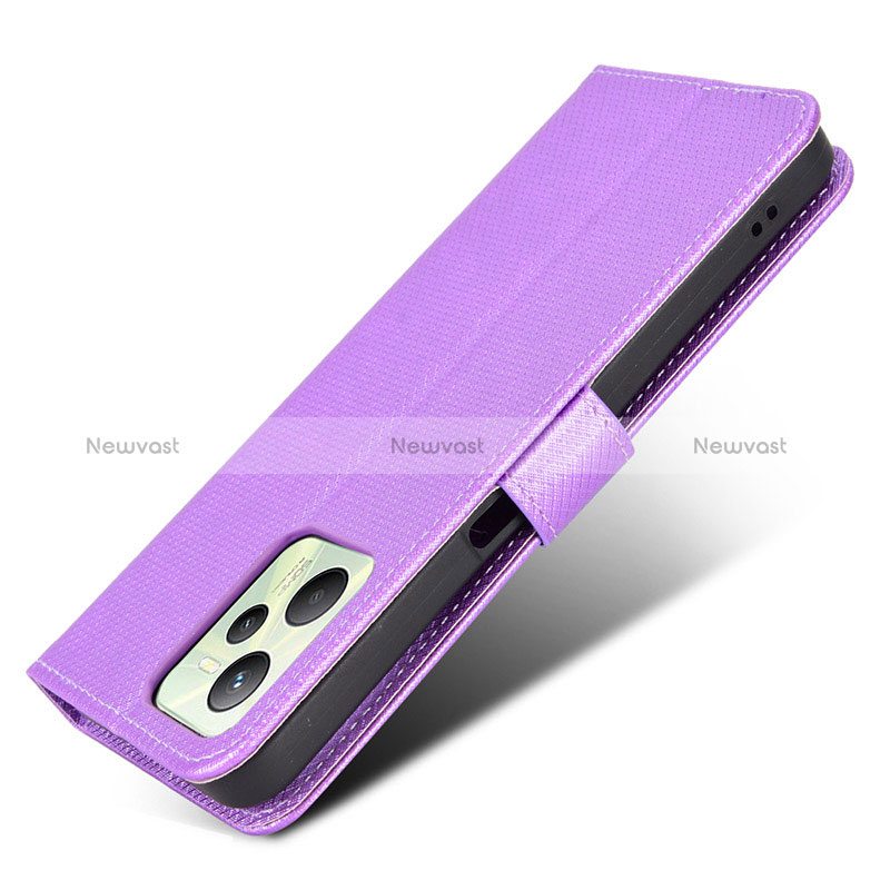 Leather Case Stands Flip Cover Holder BY1 for Realme C35