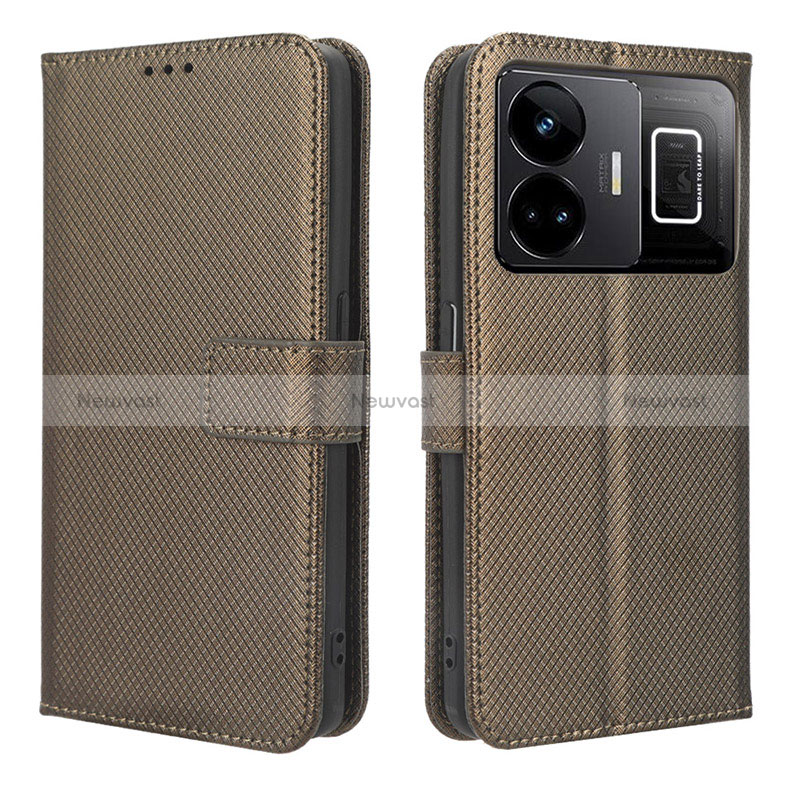 Leather Case Stands Flip Cover Holder BY1 for Realme GT Neo5 240W 5G