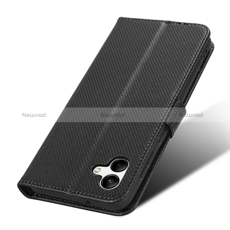 Leather Case Stands Flip Cover Holder BY1 for Samsung Galaxy A04 4G