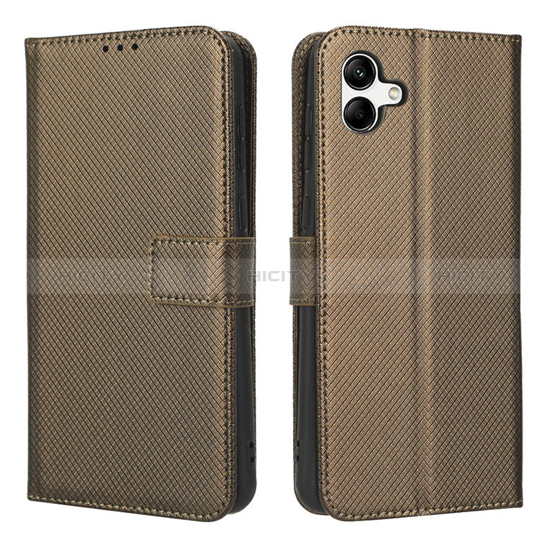 Leather Case Stands Flip Cover Holder BY1 for Samsung Galaxy F04