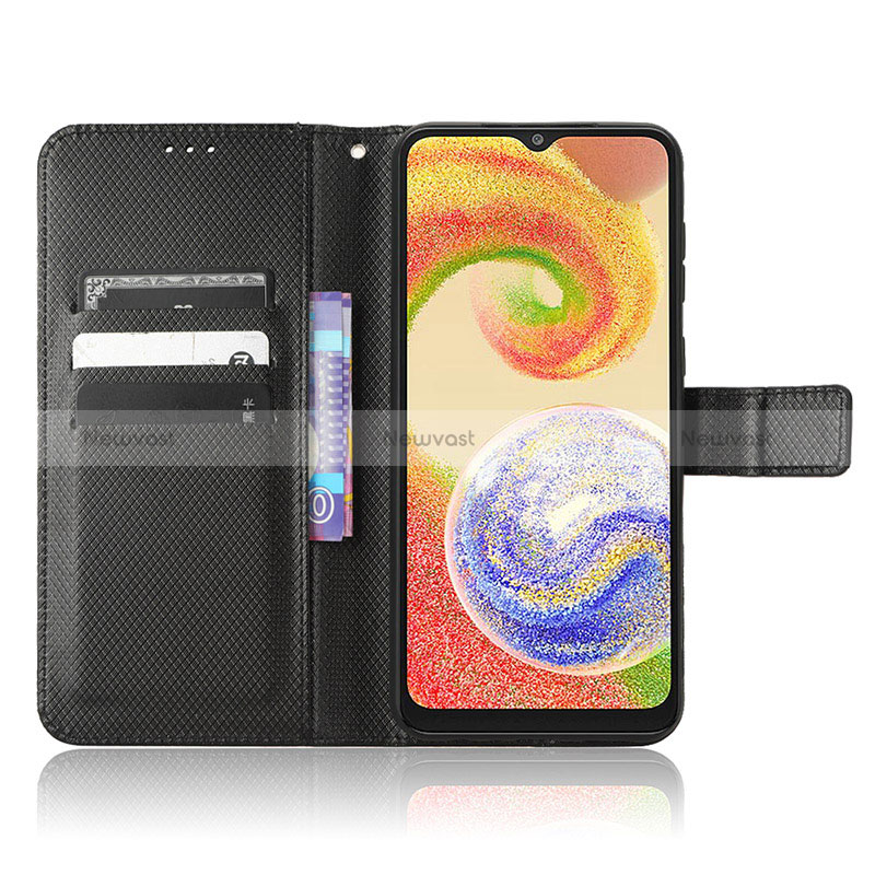 Leather Case Stands Flip Cover Holder BY1 for Samsung Galaxy M04