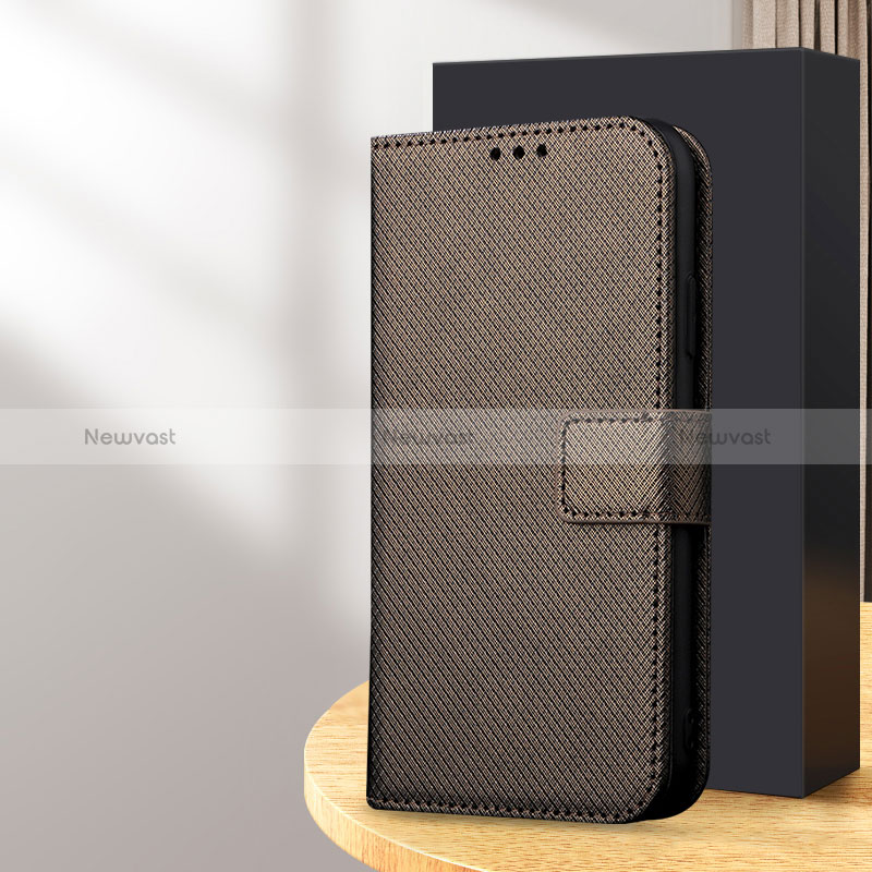 Leather Case Stands Flip Cover Holder BY1 for Samsung Galaxy S24 5G