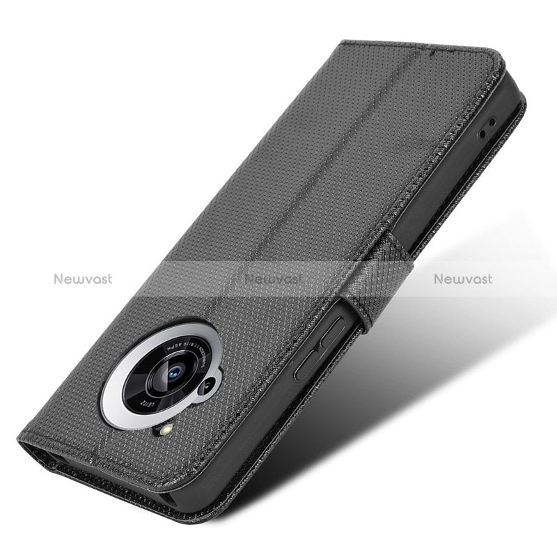 Leather Case Stands Flip Cover Holder BY1 for Sharp Aquos Sense6s