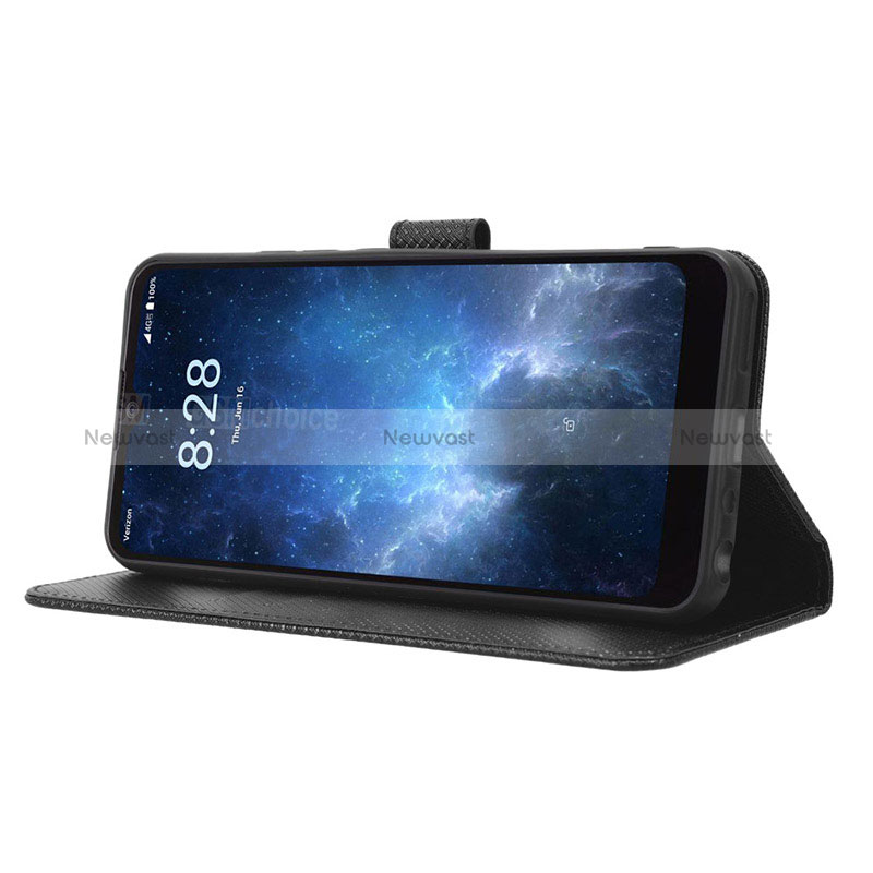 Leather Case Stands Flip Cover Holder BY1 for Sharp Rouvo V