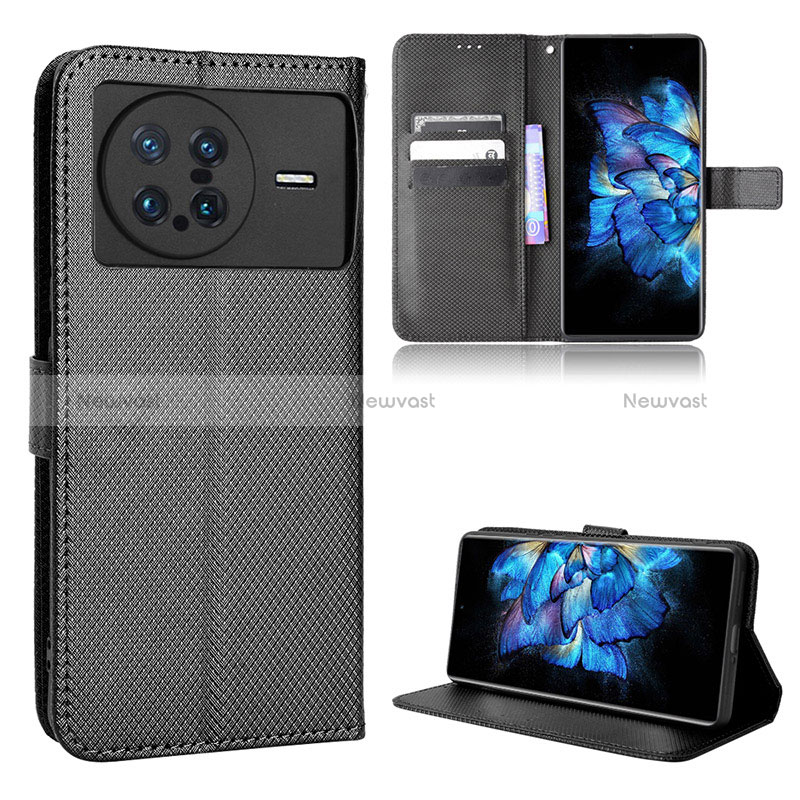 Leather Case Stands Flip Cover Holder BY1 for Vivo X Note