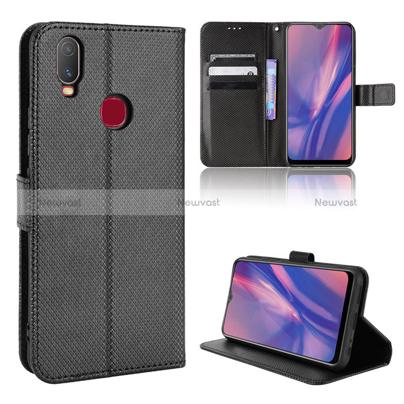 Leather Case Stands Flip Cover Holder BY1 for Vivo Y11