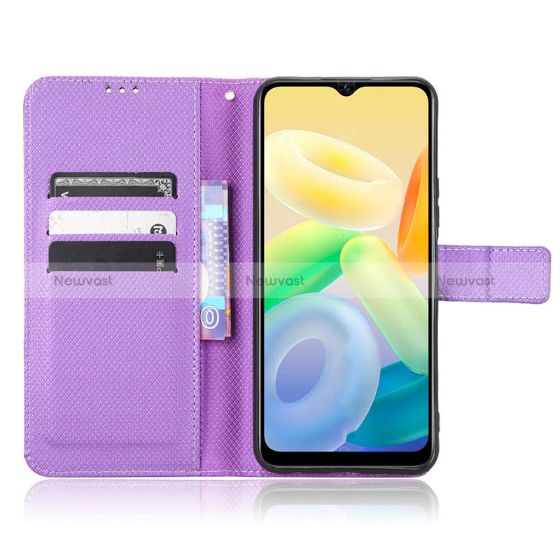 Leather Case Stands Flip Cover Holder BY1 for Vivo Y16