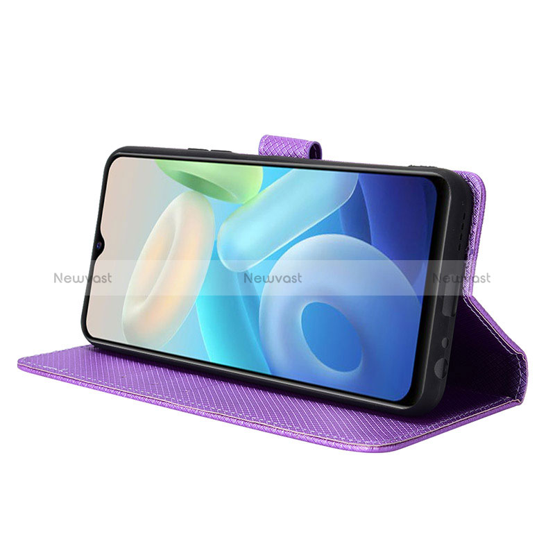 Leather Case Stands Flip Cover Holder BY1 for Vivo Y33e 5G