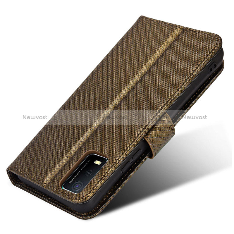 Leather Case Stands Flip Cover Holder BY1 for Vivo Y3s (2021)