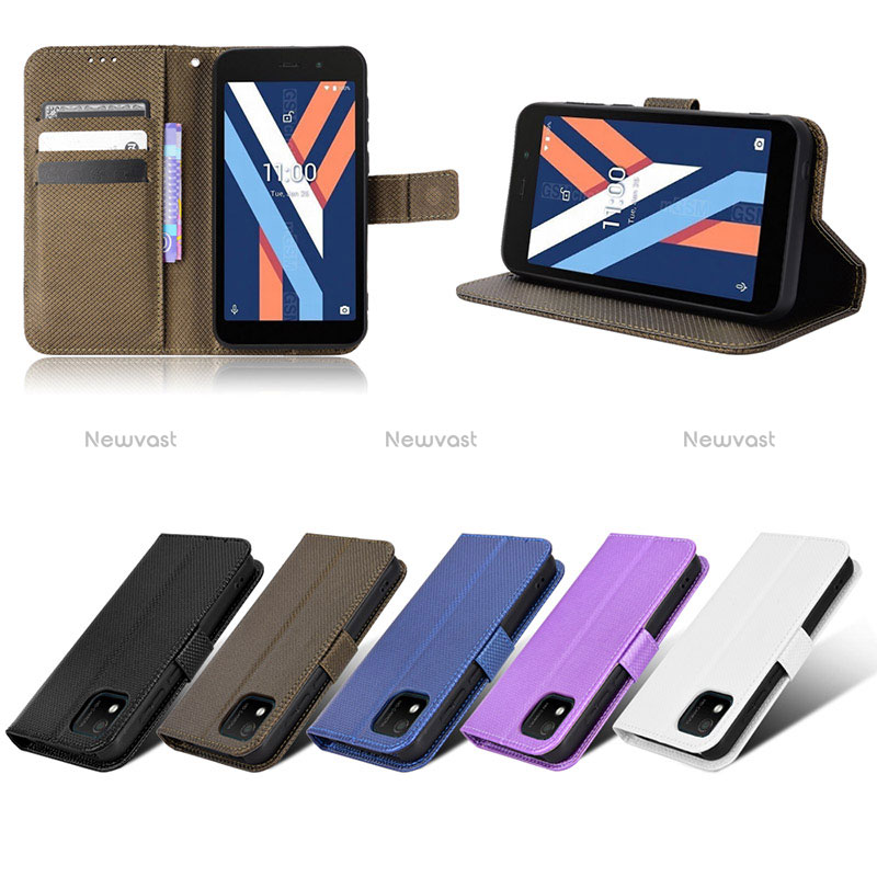 Leather Case Stands Flip Cover Holder BY1 for Wiko Y52