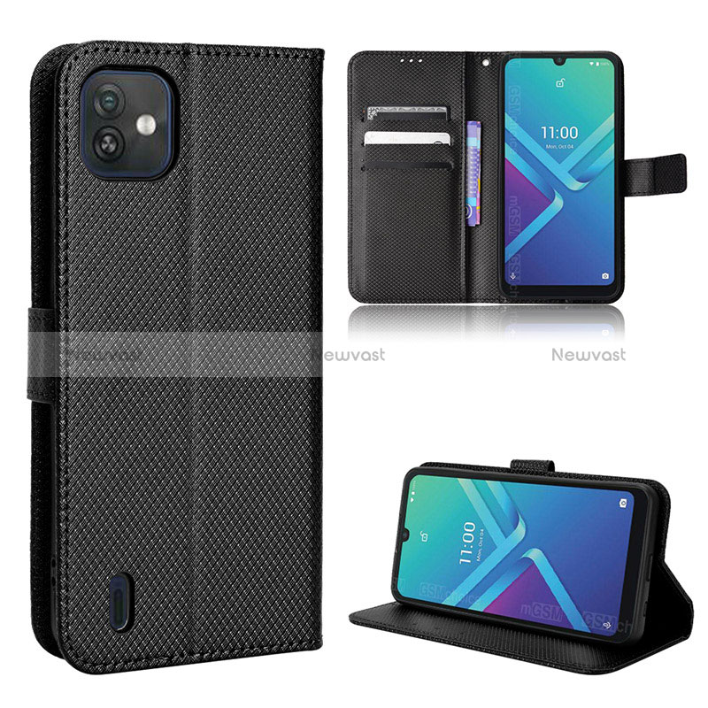 Leather Case Stands Flip Cover Holder BY1 for Wiko Y82