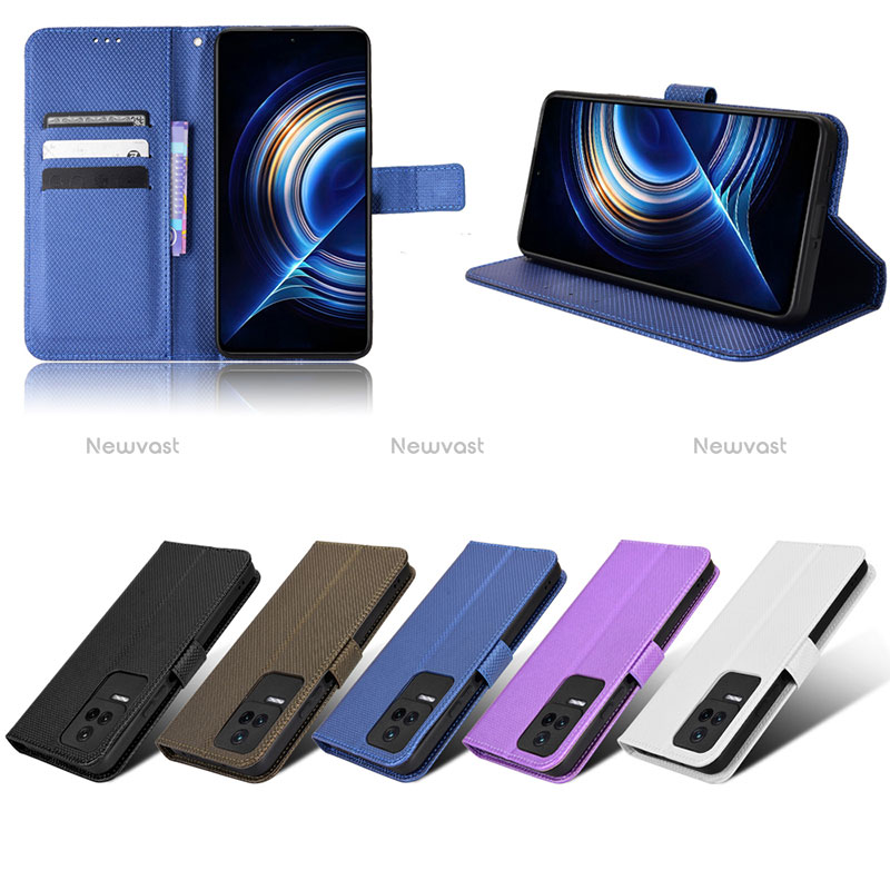 Leather Case Stands Flip Cover Holder BY1 for Xiaomi Poco F4 5G