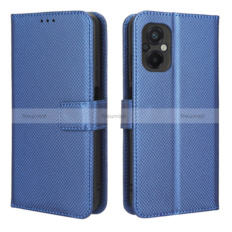 Leather Case Stands Flip Cover Holder BY1 for Xiaomi Poco M5 4G