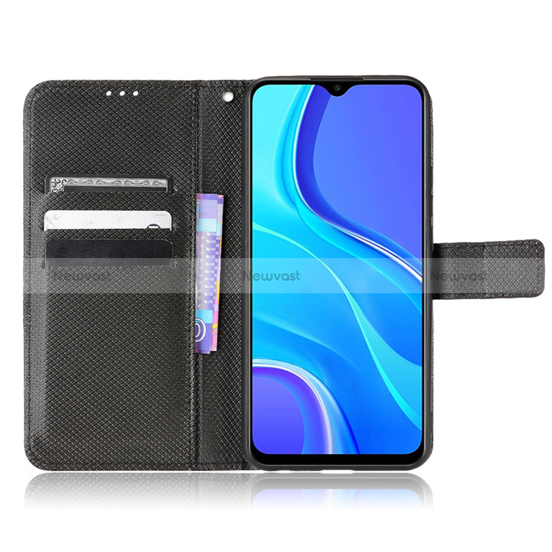 Leather Case Stands Flip Cover Holder BY1 for Xiaomi Redmi 9 Prime India