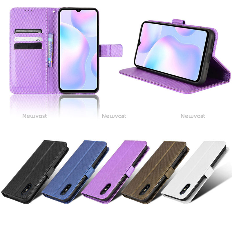 Leather Case Stands Flip Cover Holder BY1 for Xiaomi Redmi 9i