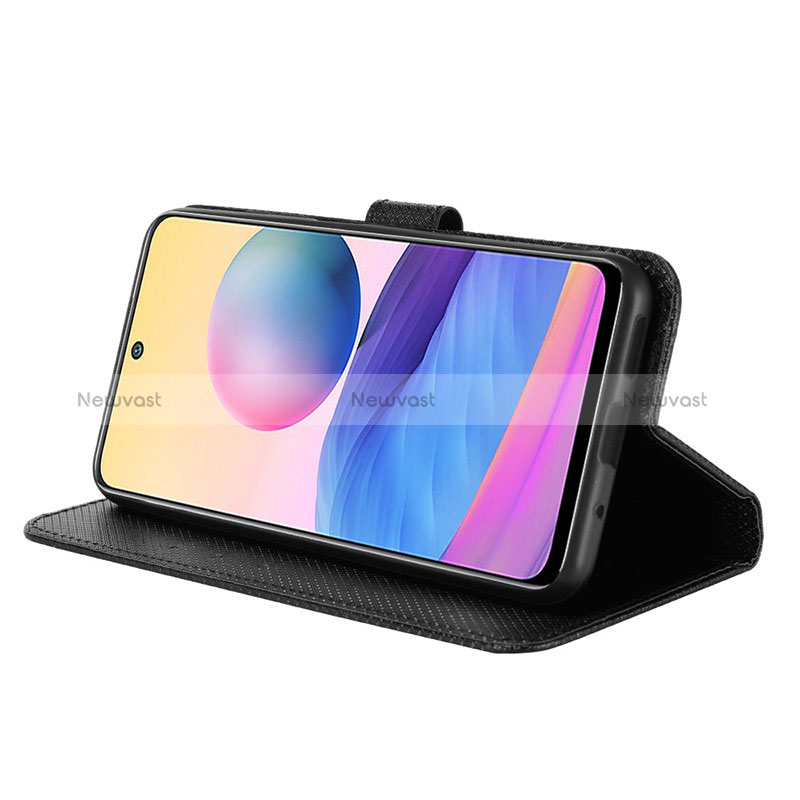 Leather Case Stands Flip Cover Holder BY1 for Xiaomi Redmi Note 10 5G