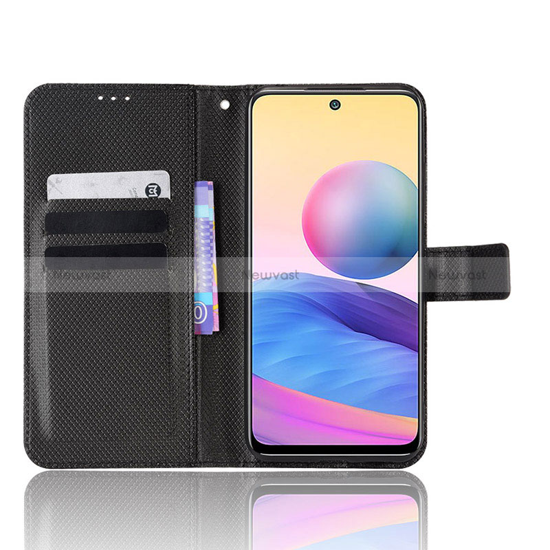 Leather Case Stands Flip Cover Holder BY1 for Xiaomi Redmi Note 10 5G